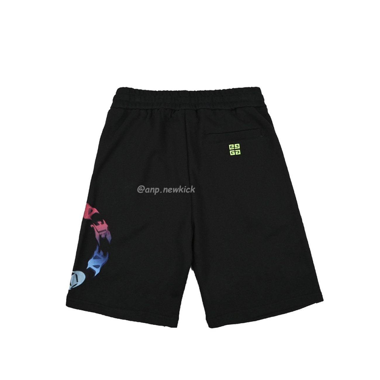 Givenchy Logo Colorful Printed Logo Capris (2) - newkick.cc